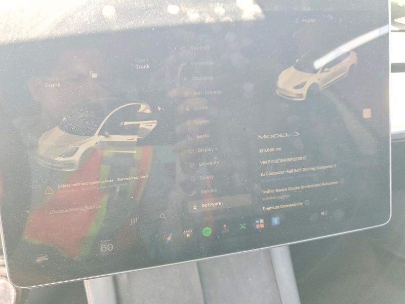 2022 Tesla Model 3 მანქანა იყიდება აუქციონზე, vin: 5YJ3E1EA1NF288917, აუქციონის ნომერი: 55592226