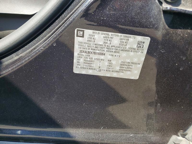 Aukcja sprzedaży 2014 Chevrolet Equinox, vin: 2GNALBEK7E6183064, numer aukcji: 59364786