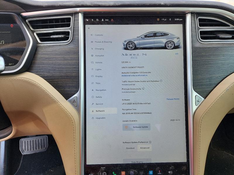 Aukcja sprzedaży 2014 Tesla Model S, vin: 5YJSA1H1XEFP52371, numer aukcji: 58814796