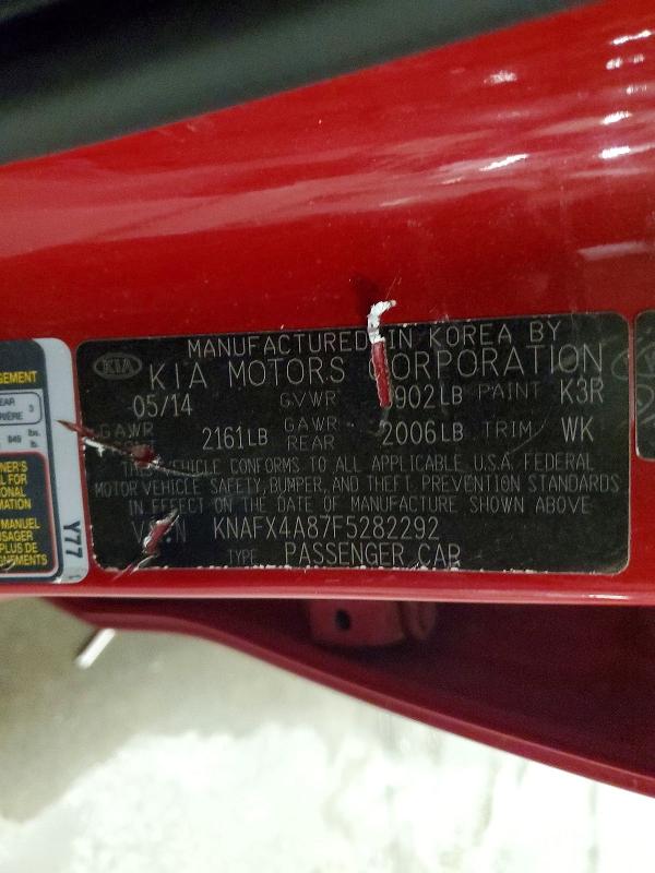 Продажа на аукционе авто 2015 Kia Forte, vin: KNAFX4A87F5282292, номер лота: 55975746