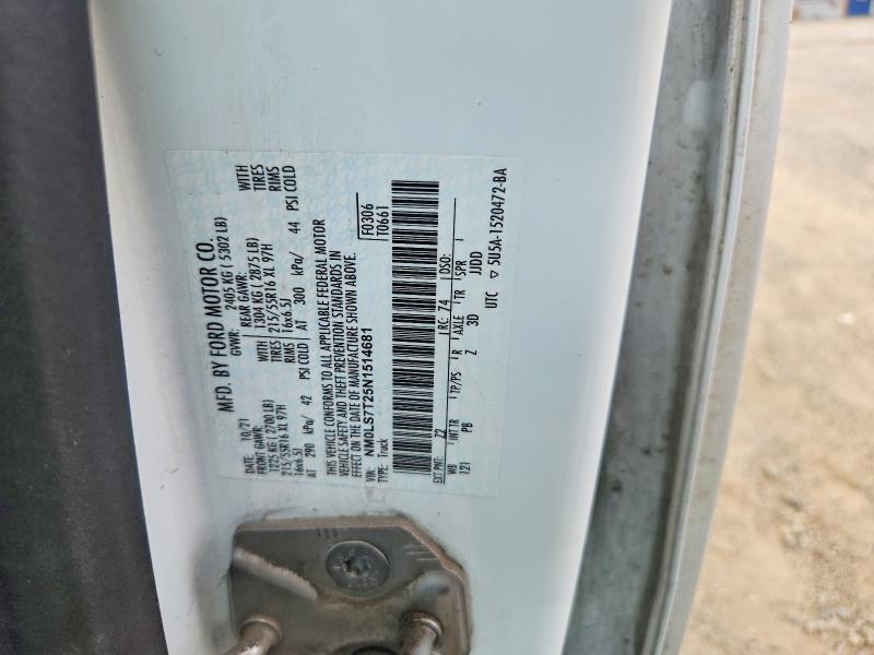 Продаж на аукціоні авто 2022 Ford Transit Connect, vin: NM0LS7T25N1514681, номер лоту: 58120836