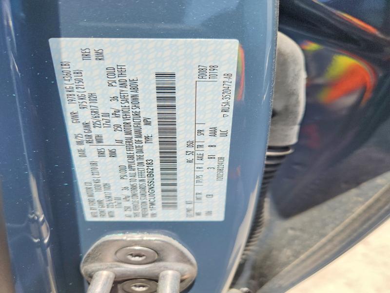58870606 :رقم المزاد ، 1FMCU0GN5SUB62183 vin ، 2025 Ford Escape مزاد بيع