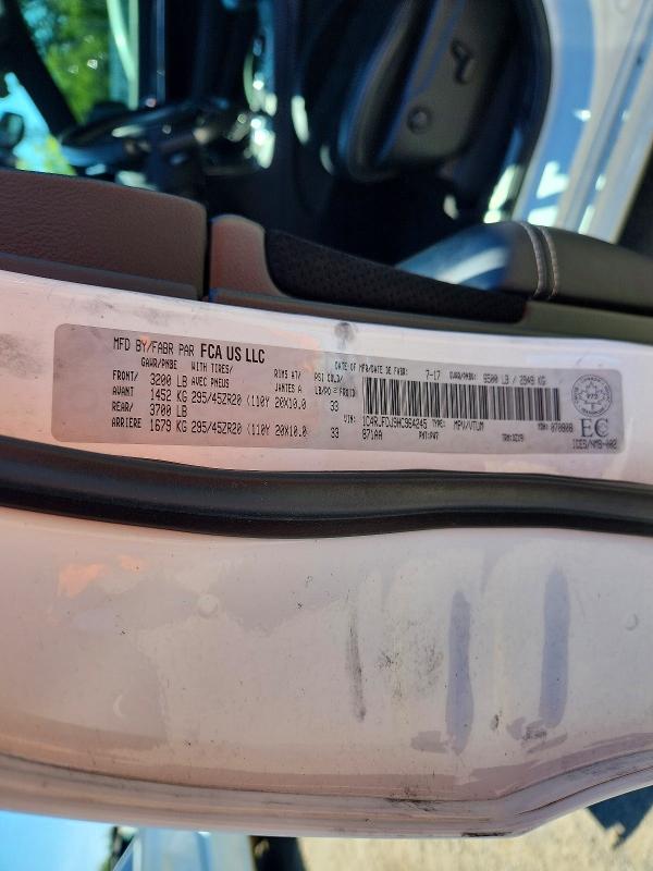 Продажа на аукционе авто 2017 Jeep Grand Cherokee, vin: 1C4RJFDJ9HC964245, номер лота: 57338106