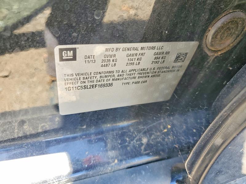 55837536 :رقم المزاد ، 1G11C5SL2EF169336 vin ، 2014 Chevrolet Malibu مزاد بيع
