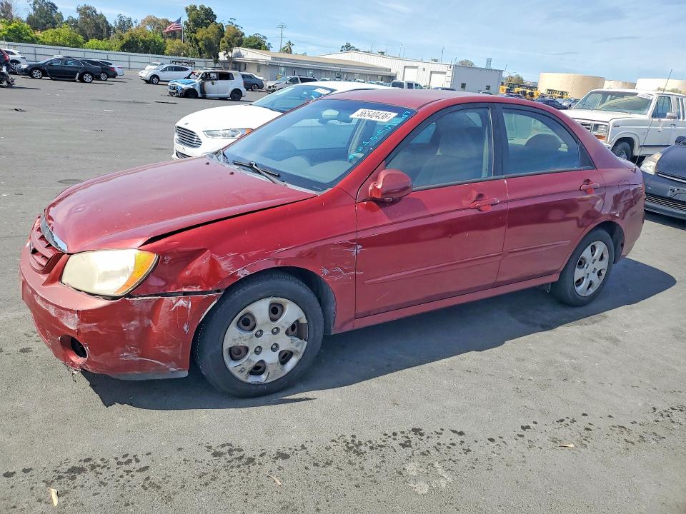 2004 Kia Spectra მანქანა იყიდება აუქციონზე, vin: KNAFE122745036905, აუქციონის ნომერი: 56540436