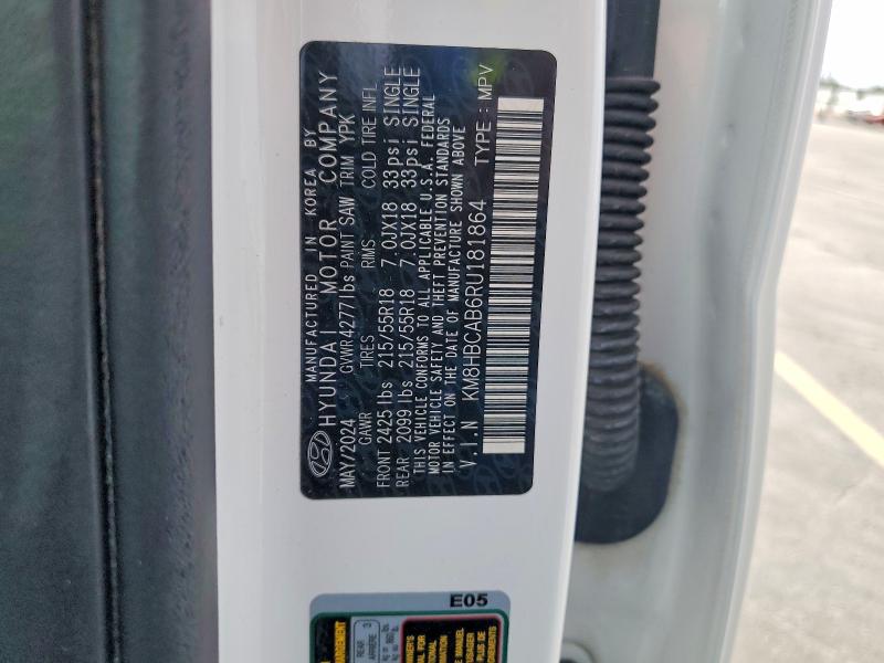 Продажа на аукционе авто 2024 Hyundai Kona, vin: KM8HBCAB6RU181864, номер лота: 57871046