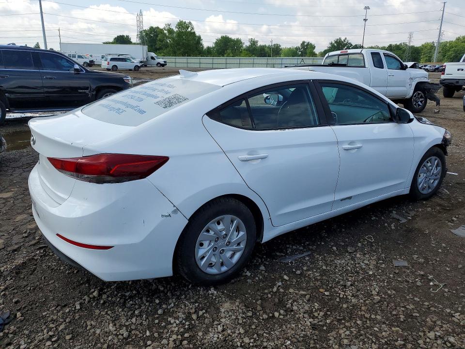56795296 :رقم المزاد ، 5NPD74LF6HH192916 vin ، 2017 Hyundai Elantra مزاد بيع