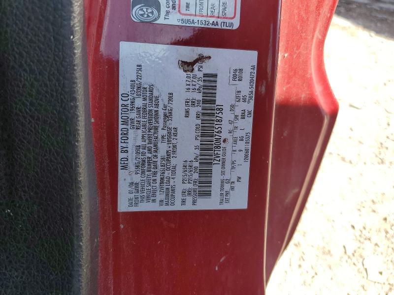 Auction sale of the 2006 Ford Mustang, vin: 1ZVFT80N765187581, lot number: 56343836