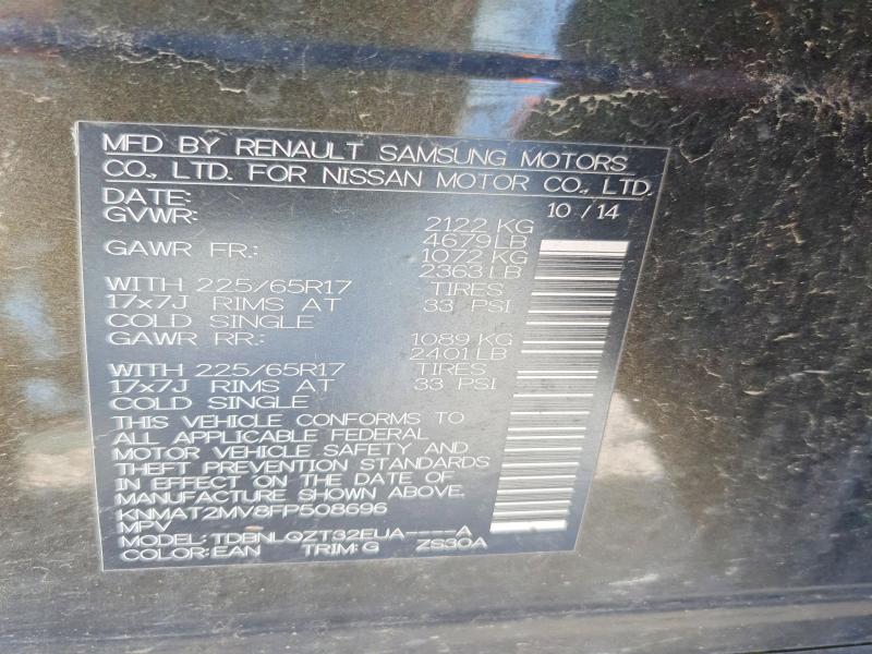 Продаж на аукціоні авто 2015 Nissan Rogue, vin: KNMAT2MV8FP508696, номер лоту: 57083786