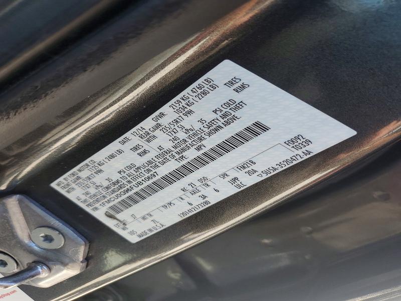 56240346 :رقم المزاد ، 1FMCU0G96FUB10697 vin ، 2015 Ford Escape مزاد بيع