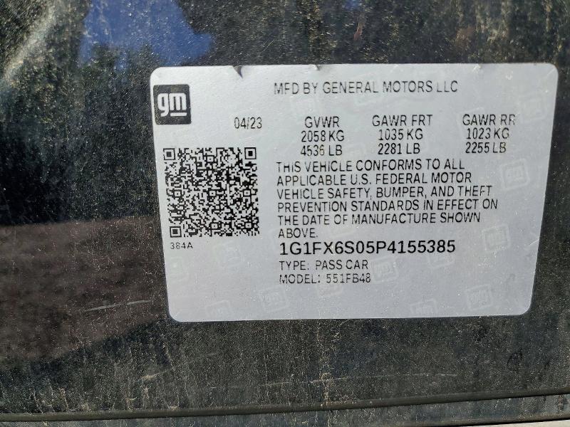 Aukcja sprzedaży 2023 Chevrolet Bolt Ev, vin: 1G1FX6S05P4155385, numer aukcji: 58323726