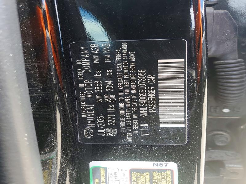 Aukcja sprzedaży 2025 Hyundai Elantra, vin: KMHLS4DG9SU073056, numer aukcji: 57619466