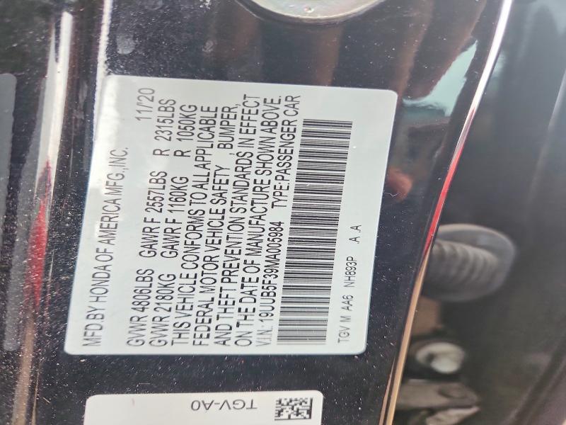 Aukcja sprzedaży 2021 Acura Tlx, vin: 19UUB5F39MA005984, numer aukcji: 56145986