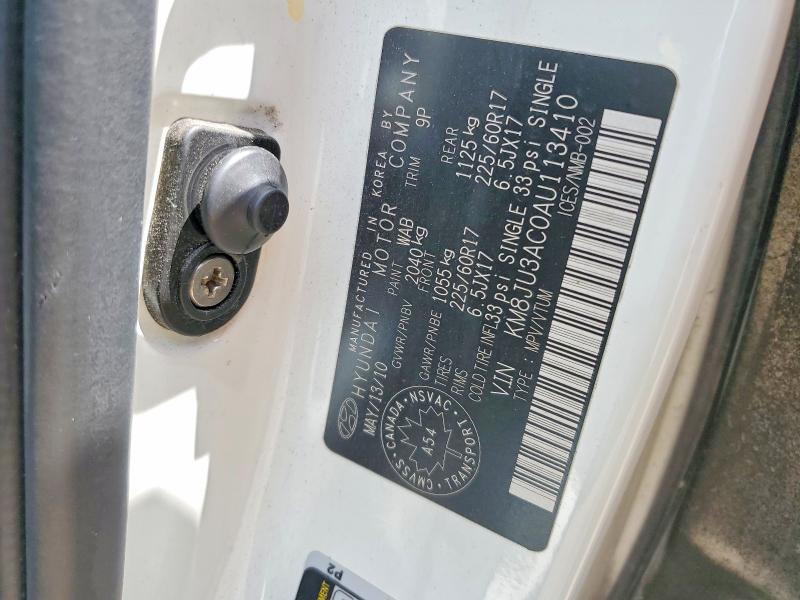 Продажа на аукционе авто 2010 Hyundai Tucson, vin: KM8JU3AC0AU113410, номер лота: 57475416