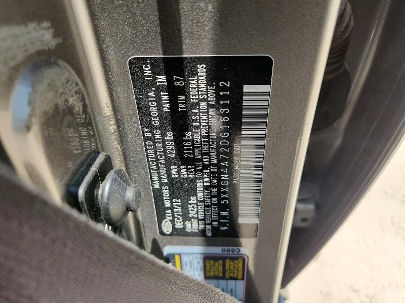 Продаж на аукціоні авто 2013 Kia Optima, vin: 5XXGN4A72DG163112, номер лоту: 58326796