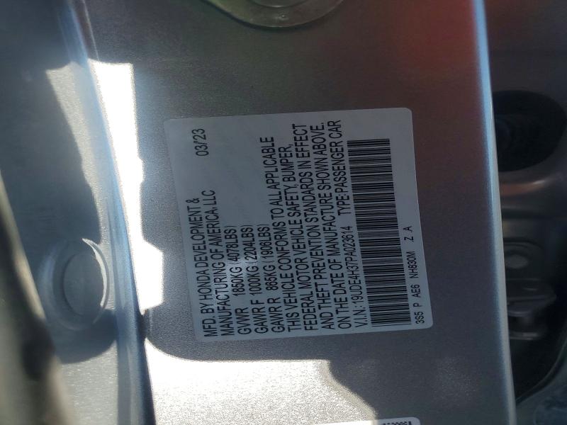 59133606 :رقم المزاد ، 19UDE4H37PA023614 vin ، 2023 Acura Integra مزاد بيع