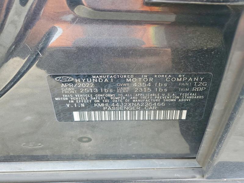 Продажа на аукционе авто 2022 Hyundai Sonata, vin: KMHL44J2XNA225466, номер лота: 58899526