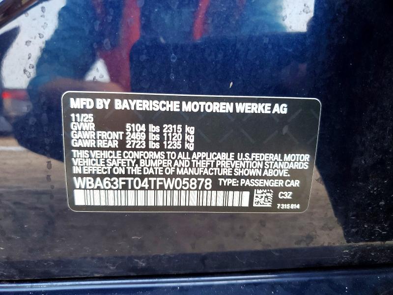 Продаж на аукціоні авто 2026 Bmw M340xi, vin: WBA63FT04TFW05878, номер лоту: 55762806