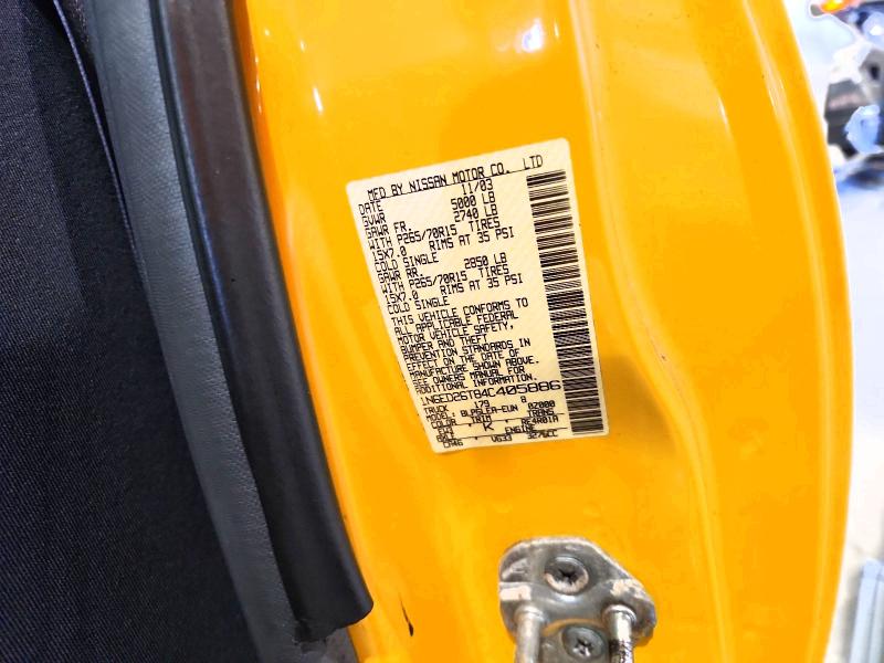 Aukcja sprzedaży 2004 Nissan Frontier, vin: 1N6ED26T84C405886, numer aukcji: 57739616