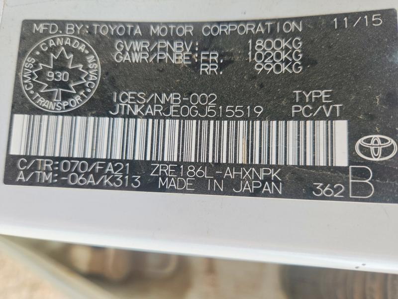 Продажа на аукционе авто 2016 Scion Im, vin: JTNKARJE0GJ515519, номер лота: 57608896