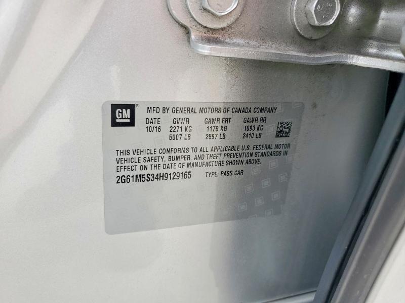 Aukcja sprzedaży 2017 Cadillac Xts, vin: 2G61M5S34H9129165, numer aukcji: 56169146