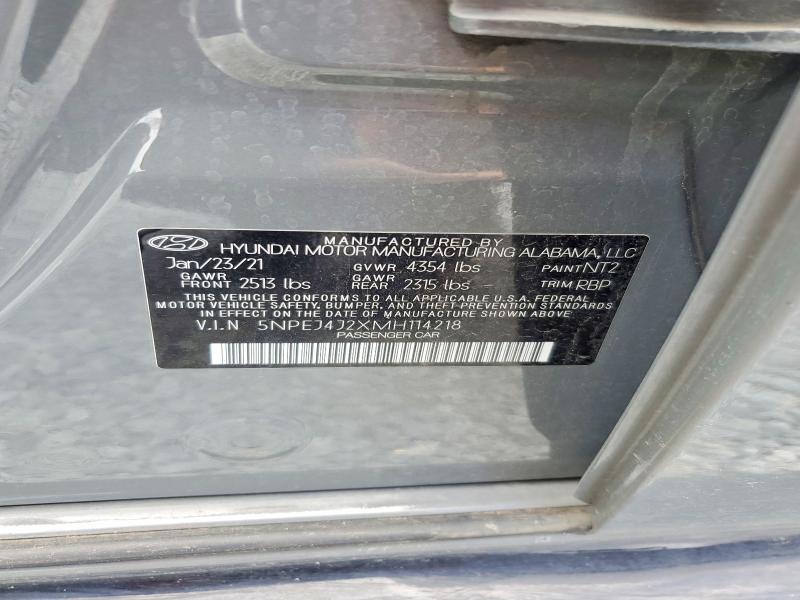 Продажа на аукционе авто 2021 Hyundai Sonata, vin: 5NPEJ4J2XMH114218, номер лота: 57204796