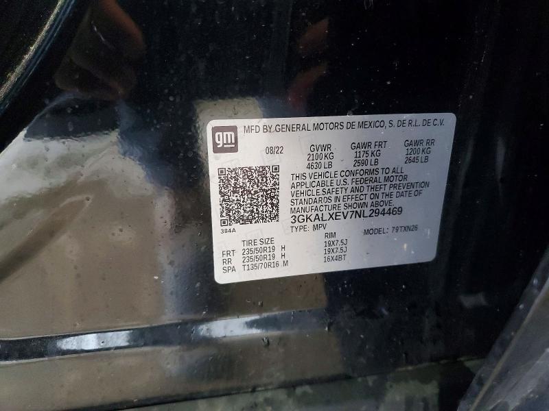 Aukcja sprzedaży 2022 Gmc Terrain, vin: 3GKALXEV7NL294469, numer aukcji: 58489806