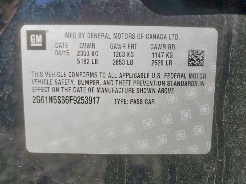 2015 Cadillac Xts მანქანა იყიდება აუქციონზე, vin: 2G61N5S36F9253917, აუქციონის ნომერი: 55775266