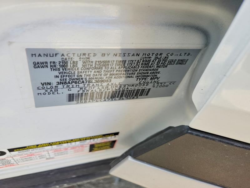 Продаж на аукціоні авто 2025 Nissan Kicks, vin: 3N8AP6CA7SL369083, номер лоту: 58567066
