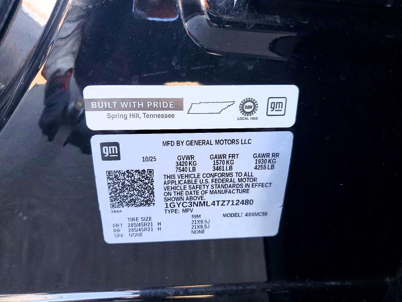 Aukcja sprzedaży 2026 Cadillac Vistiq, vin: 1GYC3NML4TZ712480, numer aukcji: 58095316