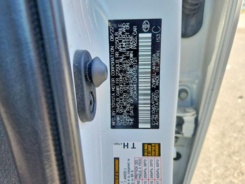 Aukcja sprzedaży 2022 Toyota Prius, vin: JTDKAMFU2N3182121, numer aukcji: 55987186