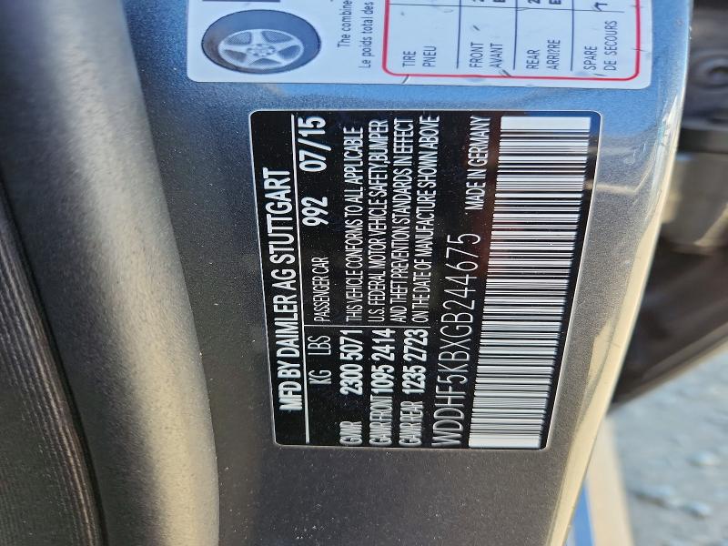 58923346 :رقم المزاد ، WDDHF5KBXGB244675 vin ، 2016 Mercedes-benz E مزاد بيع