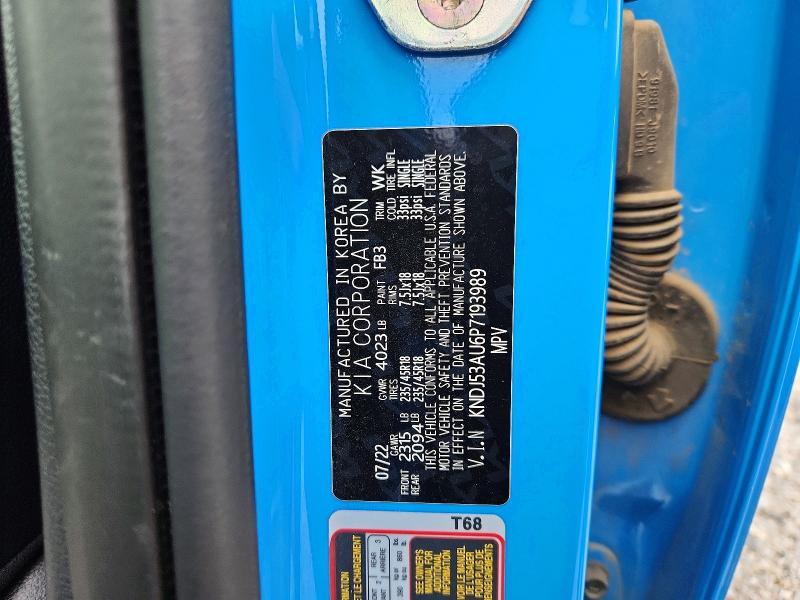 2023 Kia Soul მანქანა იყიდება აუქციონზე, vin: KNDJ53AU6P7193989, აუქციონის ნომერი: 58891236