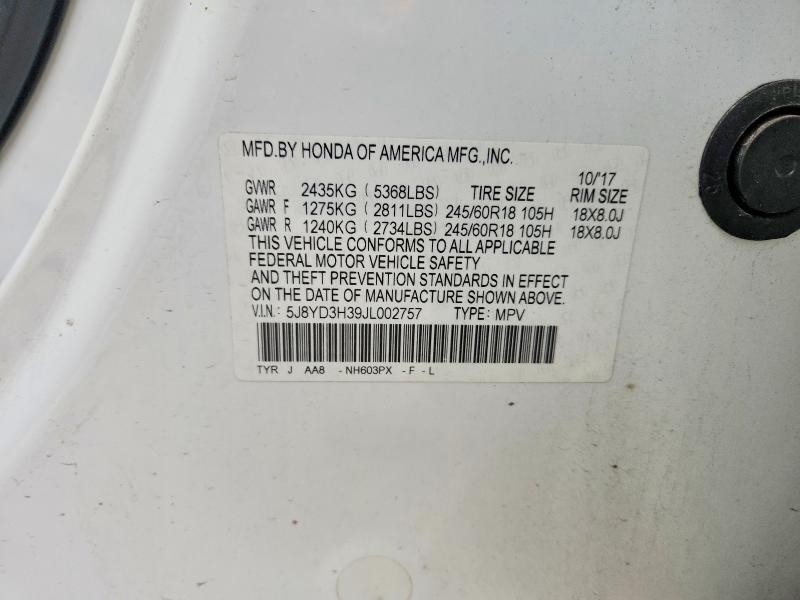 Aukcja sprzedaży 2018 Acura Mdx, vin: 5J8YD3H39JL002757, numer aukcji: 56870536