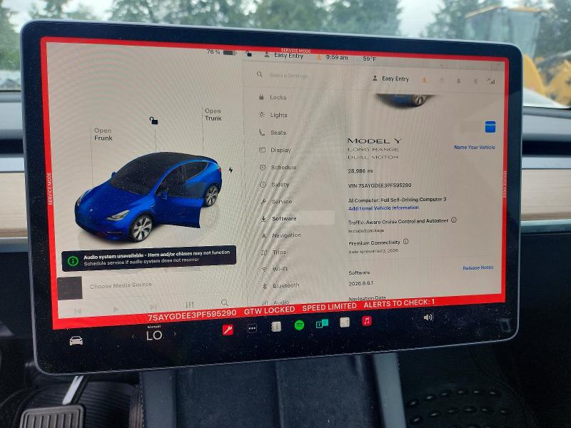 Продаж на аукціоні авто 2023 Tesla Model  Y, vin: 7SAYGDEE3PF595290, номер лоту: 97682655