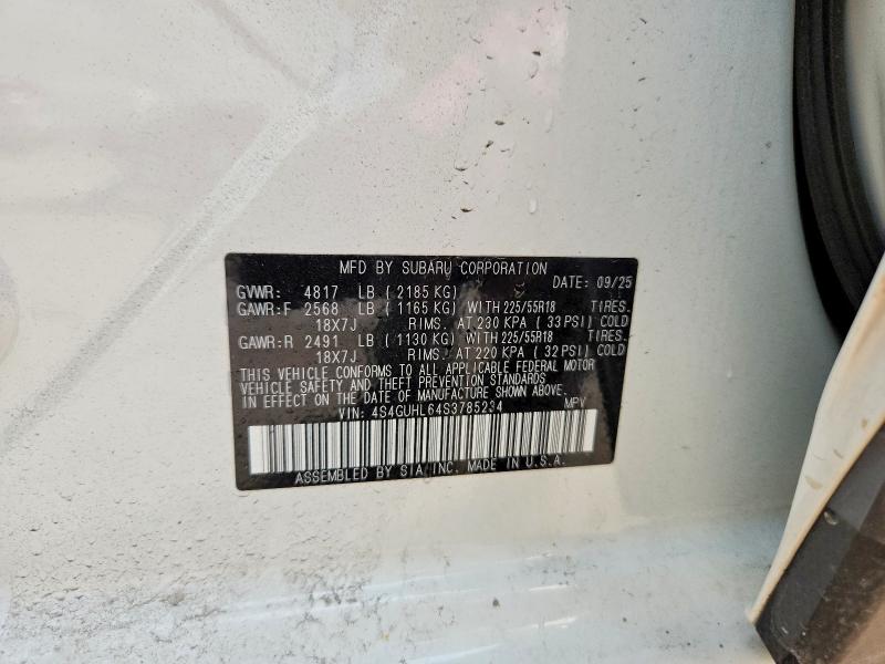 Продажа на аукционе авто 2025 Subaru Crosstrek, vin: 4S4GUHL64S3785234, номер лота: 58547246