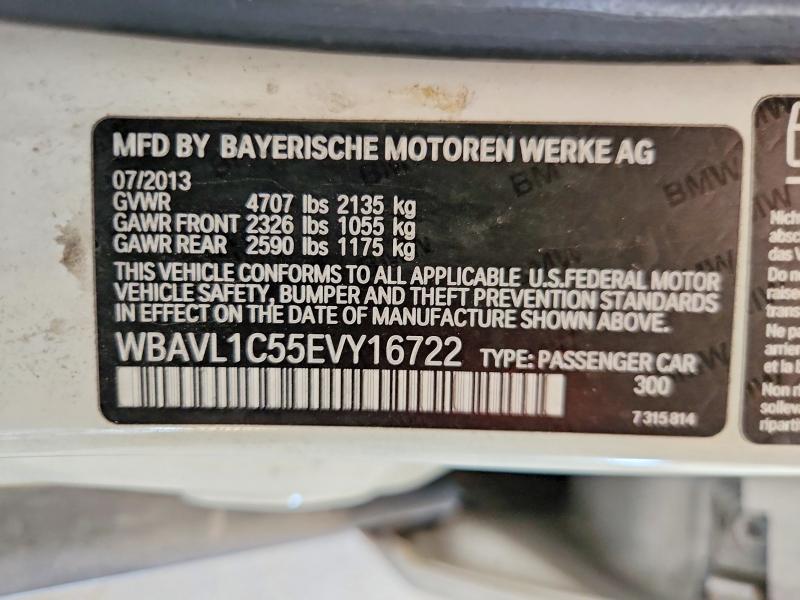 Продажа на аукционе авто 2014 Bmw X1, vin: WBAVL1C55EVY16722, номер лота: 85977325