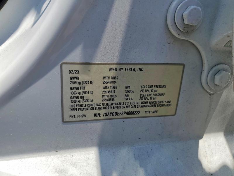 Aukcja sprzedaży 2023 Tesla Model Y, vin: 7SAYGDEE8PA066222, numer aukcji: 56364126