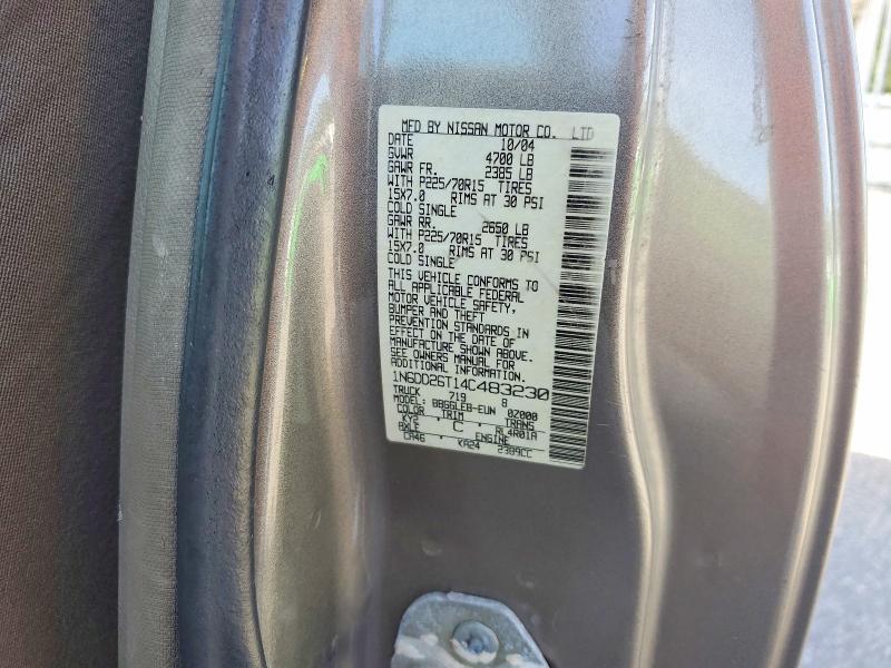 Продажа на аукционе авто 2004 Nissan Frontier, vin: 1N6DD26T14C483230, номер лота: 57382776