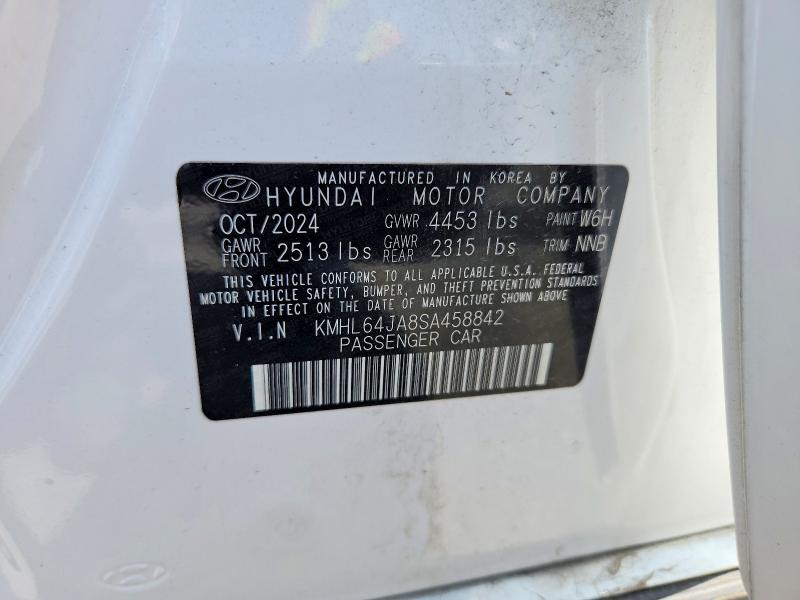 58380976 :رقم المزاد ، KMHL64JA8SA458842 vin ، 2025 Hyundai Sonata مزاد بيع