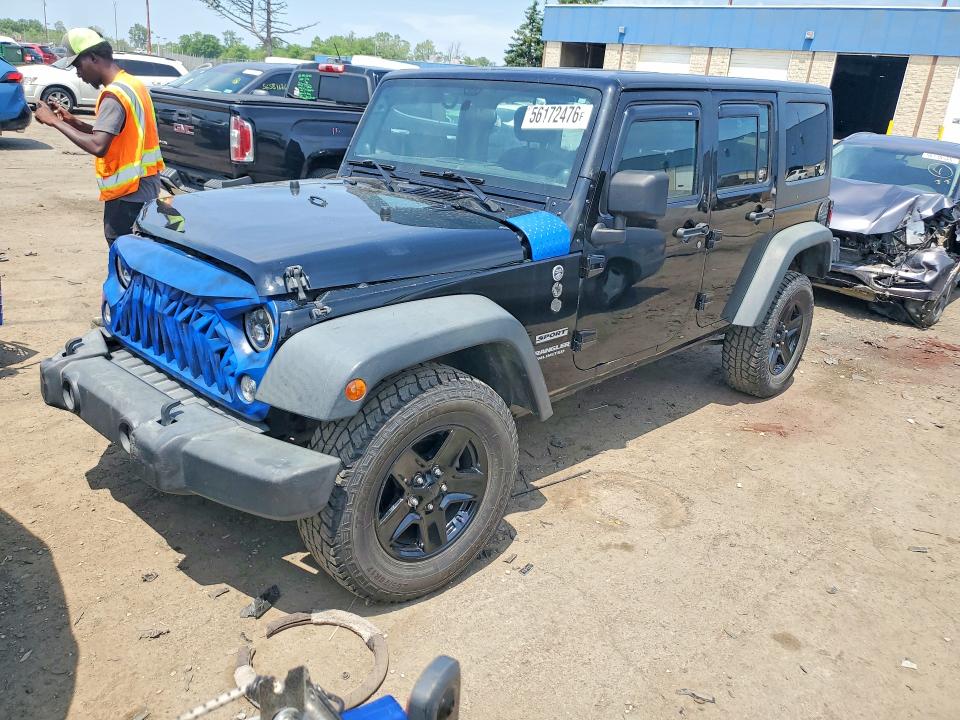 56172476 :رقم المزاد ، 1C4BJWDG1EL200701 vin ، 2014 Jeep Wrangler Unlimited مزاد بيع