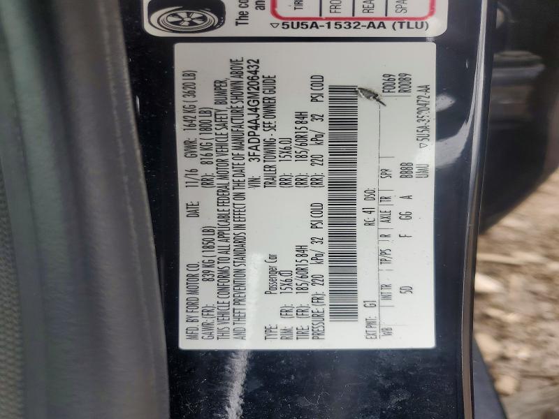 Продаж на аукціоні авто 2016 Ford Fiesta, vin: 3FADP4AJ4GM206432, номер лоту: 55892316