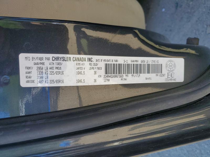 55155236 :رقم المزاد ، 2D4RN4DGXBR673669 vin ، 2011 Dodge Grand Caravan مزاد بيع