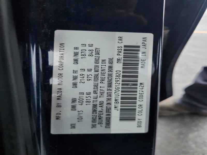 Auction sale of the 2016 Mazda 3, vin: JM1BM1U70G1293820, lot number: 58199186