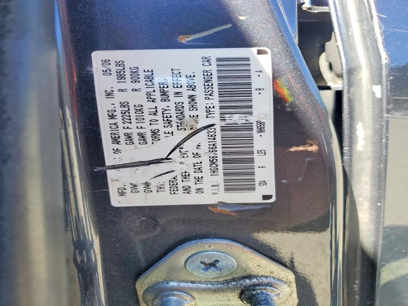 Aukcja sprzedaży 2006 Honda Accord, vin: 1HGCM56766A146331, numer aukcji: 57075016