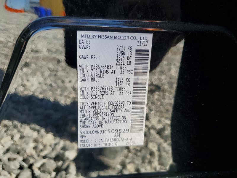 Продажа на аукционе авто 2018 Infiniti Qx60, vin: 5N1DL0MN9JC509529, номер лота: 57019796