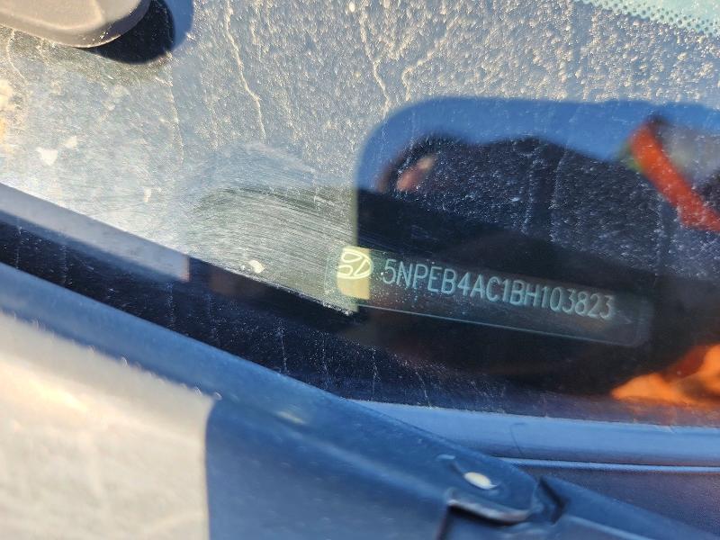 2011 Hyundai Sonata მანქანა იყიდება აუქციონზე, vin: 5NPEB4AC1BH103823, აუქციონის ნომერი: 55623206