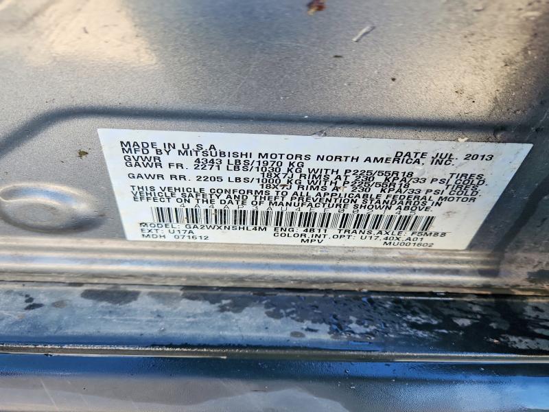 Aukcja sprzedaży 2014 Mitsubishi Outlander Sport, vin: 4A4AP3AU4EE002145, numer aukcji: 55180666