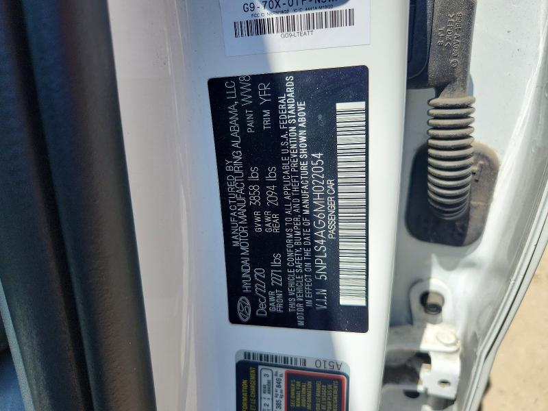 Продаж на аукціоні авто 2021 Hyundai Elantra, vin: 5NPLS4AG6MH022054, номер лоту: 57389086