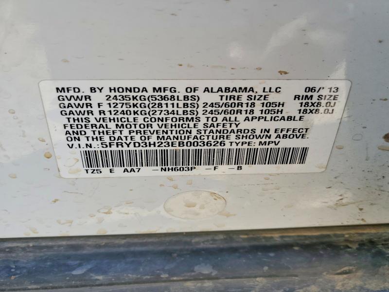 Продажа на аукционе авто 2014 Acura Mdx, vin: 5FRYD3H23EB003626, номер лота: 55737616